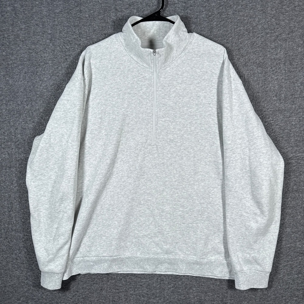 Lululemon Steady State Sweatshirt Mens XXL Gray Long Sleeve Half Zip Pullover